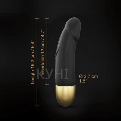 Вібратор Dorcel Real Vibration S Gold 2.0, діаметр 3,7см, перезаряджуваний, для точки G 100122 фото