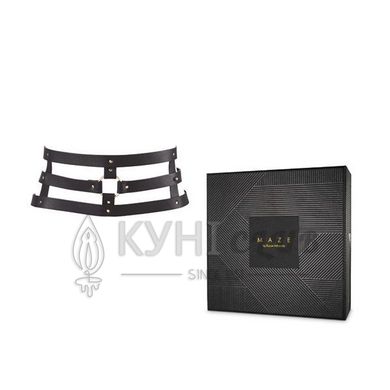 Портупея-пояс Bijoux Indiscrets MAZE - Wide Belt and Restraints Black, екошкіра 108838 фото