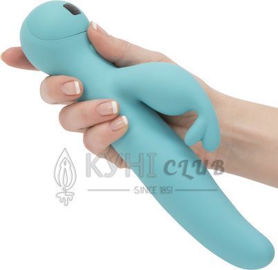 Вібратор-кролик Touch by SWAN - Trio Teal, сенсорне керування, ротація, діаметр 3,8 см 105774 фото