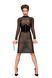 Платье с мокрым эффектом Noir Handmade F182 Classic dress made of elastic tulle, XXL 108047 фото 5