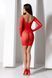 Напівпрозора мінісукня Passion BS101 One Size, red, рукави-мітенки 106962 фото 9