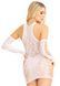 Мінісукня Leg Avenue Mini dress and matching gloves White One Size 110100 фото 3