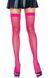 Неонові панчохи-сітка Leg Avenue Nylon Fishnet Thigh Highs Neon Pink, one size 106022 фото 1