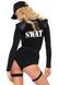 (SALE) Костюм еротичних спецсил Leg Avenue SWAT Team Babe S, боді, пояс, підв&rsquo;язки, рація, кепка 106532 фото 2