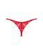 Трусики з доступом Obsessive Ingridia crotchless thong XL/2XL, червоні 107066 фото 4