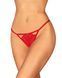 Трусики з доступом Obsessive Ingridia crotchless thong XL/2XL, червоні 107066 фото 1