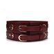 Шкіряний пояс для бондажу Liebe Seele Wine Red Waist Cuff, S Size 107462 фото 1