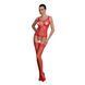 Бодістокінг Passion ECO BS007 red, з доступом, силуетний малюнок, імітація підв&rsquo;язок 105001 фото 1