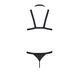 Комплект чоловічої білизни зі стреп Passion 039 SET ANDREW L/XL Black, стринги, шлейки 105565 фото 6