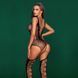 Бодістокінг JSY 7960 з імітацією панчіх One Size Black, декольте, бічні вирізи, відкритий доступ 104855 фото 3