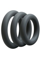 Набір ерекційних кілець Doc Johnson OptiMALE 3 C-Ring Set Thick 101902 фото