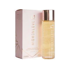 Масажна олія HighOnLove Massage Oil - Strawberry & Champagne (120 мл) з маслом насіння конопель 108790 фото