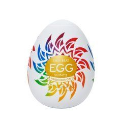 Мастурбатор-яйце Tenga Egg Shiny II Pride Edition, щільний TPE, пробник лубриканту 5 мл, лімітована 109951 фото