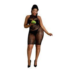 Платье-бодистокинг Moonlight Plus Model 06 XL-XXXL Black 106160 фото