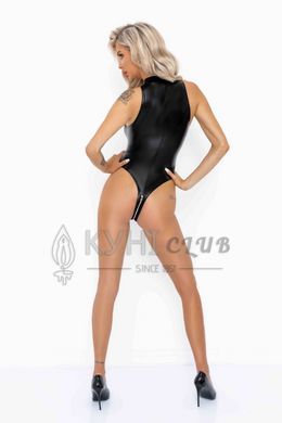 Боді з мокрим ефектом Noir Handmade F294 Powerwetlook bodysuit with front zipper, M 108194 фото