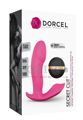 Вібратор Dorcel Secret Clit з підігрівом і пультом ДК, можна під одяг, голосове керування 104103 фото