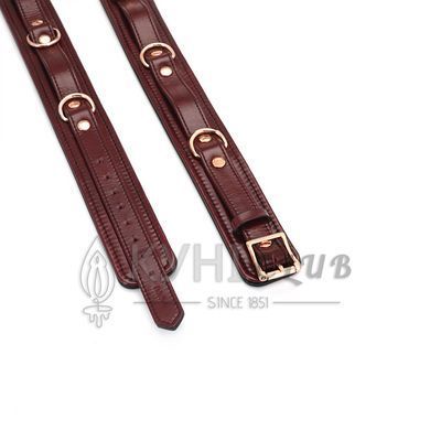 Фиксаторы для бедер Liebe Seele Wine Red Thigh Cuffs L Size, натуральная кожа 107457 фото