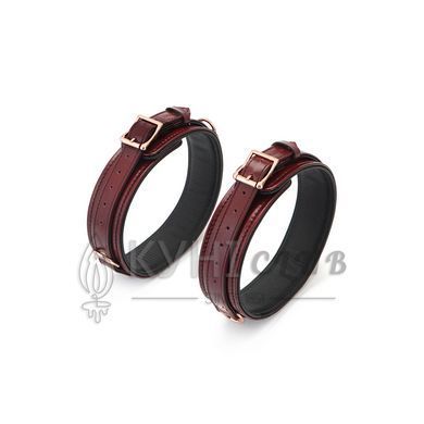 Фиксаторы для бедер Liebe Seele Wine Red Thigh Cuffs L Size, натуральная кожа 107457 фото