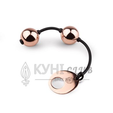 Металеві вагінальні кульки Rosy Gold - Nouveau Kegel Balls, вага 376гр, діаметр 2,8см 102475 фото