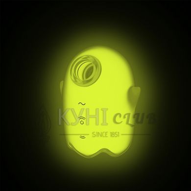 Вакуумний кліторальний стимулятор з вібрацією Satisfyer Glowing Ghost Yellow, світиться в темряві 109620 фото