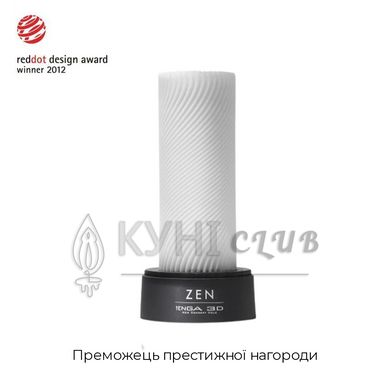 Мастурбатор Tenga 3D Zen, дуже ніжний, з антибактеріального еластомеру зі сріблом 100515 фото