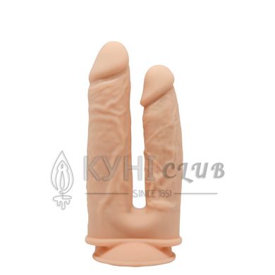 Фалоімітатор подвійний SilexD Double Gusto Flesh (Model 1 size 8" & 7"), двошаровий, силікон + Silex 103904 фото