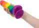 Радужный фаллоимитатор ADDICTION - JUSTIN - 8" - RAINBOW, 20,3 см, силикон 102417 фото 5
