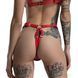 Трусики з натуральної шкіри Feral Feelings - String Bikini Red 107442 фото 3