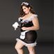 Костюм покоївки JSY &laquo;Слухняна Ельма&raquo; Plus Size Black, сукня, фартух, головний убір покоївки 106404 фото 5