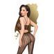 Комплект Penthouse Work It Out XL Black, короткий топ та колготки, ажурне плетіння 104410 фото 2