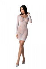 Полупрозрачное мини-платье Passion BS101 One Size, white, рукава-митенки 106963 фото
