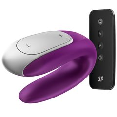 Смарт-вибратор для пар Satisfyer Double Fun (Violet) с пультом ДУ 102896 фото