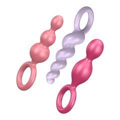 Набор анальных игрушек Satisfyer Plugs colored (set of 3) - Booty Call (мятая упаковка!!!) 110196 фото