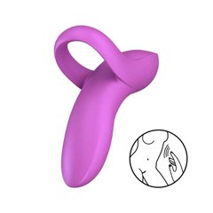 Вібратор на палець Satisfyer Bold Lover Dark Pink, гнучкий 104697 фото