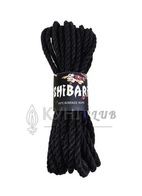 Джутова мотузка для шібарі Feral Feelings Shibari Rope, 8 м чорна 102025 фото