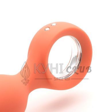 Анальна вібропробка KISTOY Orville Orange, діаметр 3 см 100602 фото