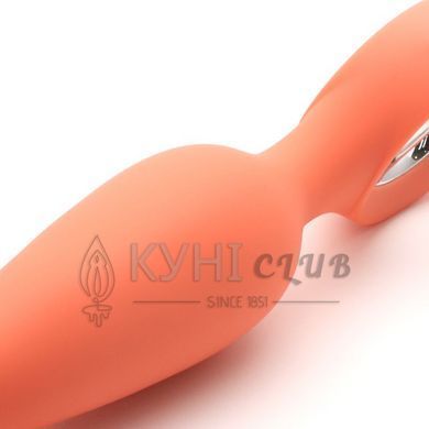Анальна вібропробка KISTOY Orville Orange, діаметр 3 см 100602 фото