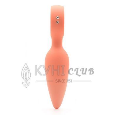 Анальна вібропробка KISTOY Orville Orange, діаметр 3 см 100602 фото