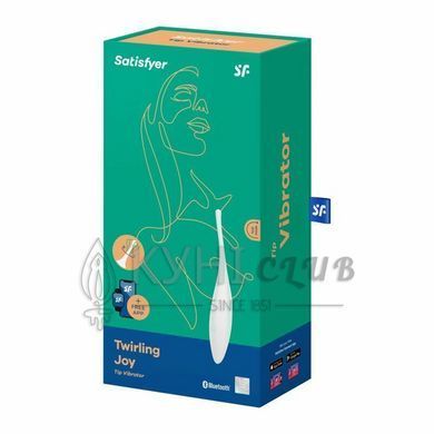Смарт-вибратор для клитора Satisfyer Twirling Joy White 105128 фото