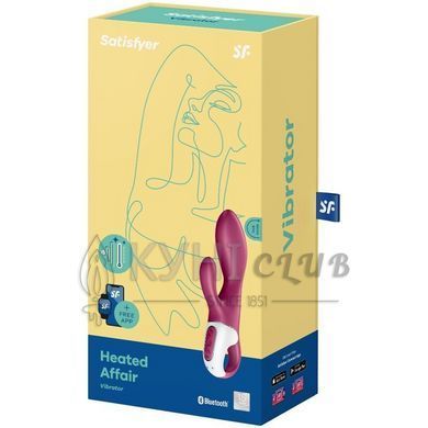 Смарт вібратор-кролик із підігрівом Satisfyer Heated Affair 104069 фото