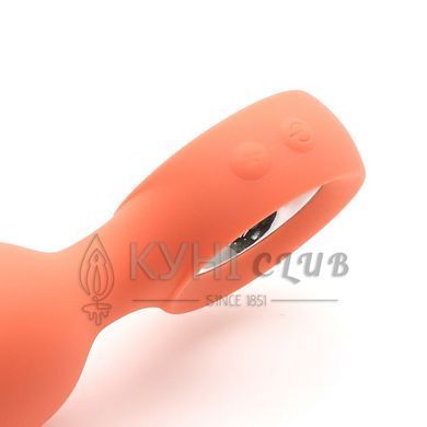 Анальна вібропробка KISTOY Orville Orange, діаметр 3 см 100602 фото