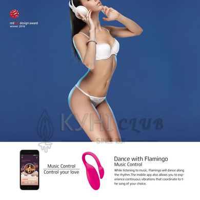 Смарт-віброяйце Magic Motion Flamingo зі стимулятором клітора, 3 види вправ Кегеля 104980 фото