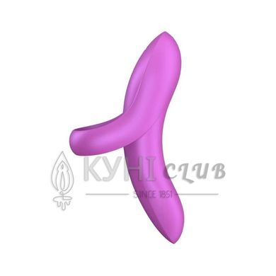 Вібратор на палець Satisfyer Bold Lover Dark Pink, гнучкий 104697 фото