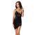Сорочка приталена Passion Exclusive TONYA CHEMISE L/XL, black, трусики 101197 фото