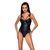 Боди из эко-кожи и кружева Loona Body black L/XL - Passion 102941 фото