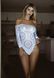 Эротическое боди-бодистокинг Leg Avenue Snap crotch thong back teddy White S/M 107153 фото 5