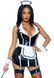Вініловий костюм покоївки Leg Avenue Vinyl Naughty Maid L, сукня, фартух, манжети, головний убір 105895 фото 1