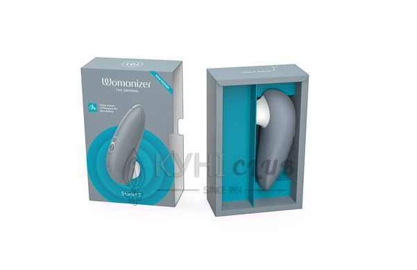 Вакуумний кліторальний стимулятор Womanizer Starlet 3 GREY 106769 фото