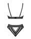 Комплект білизни Obsessive Natilya 2-pcs set XS/S, black, бюстгальтер, трусики 105695 фото 4