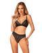 Комплект білизни Obsessive Natilya 2-pcs set XS/S, black, бюстгальтер, трусики 105695 фото 1